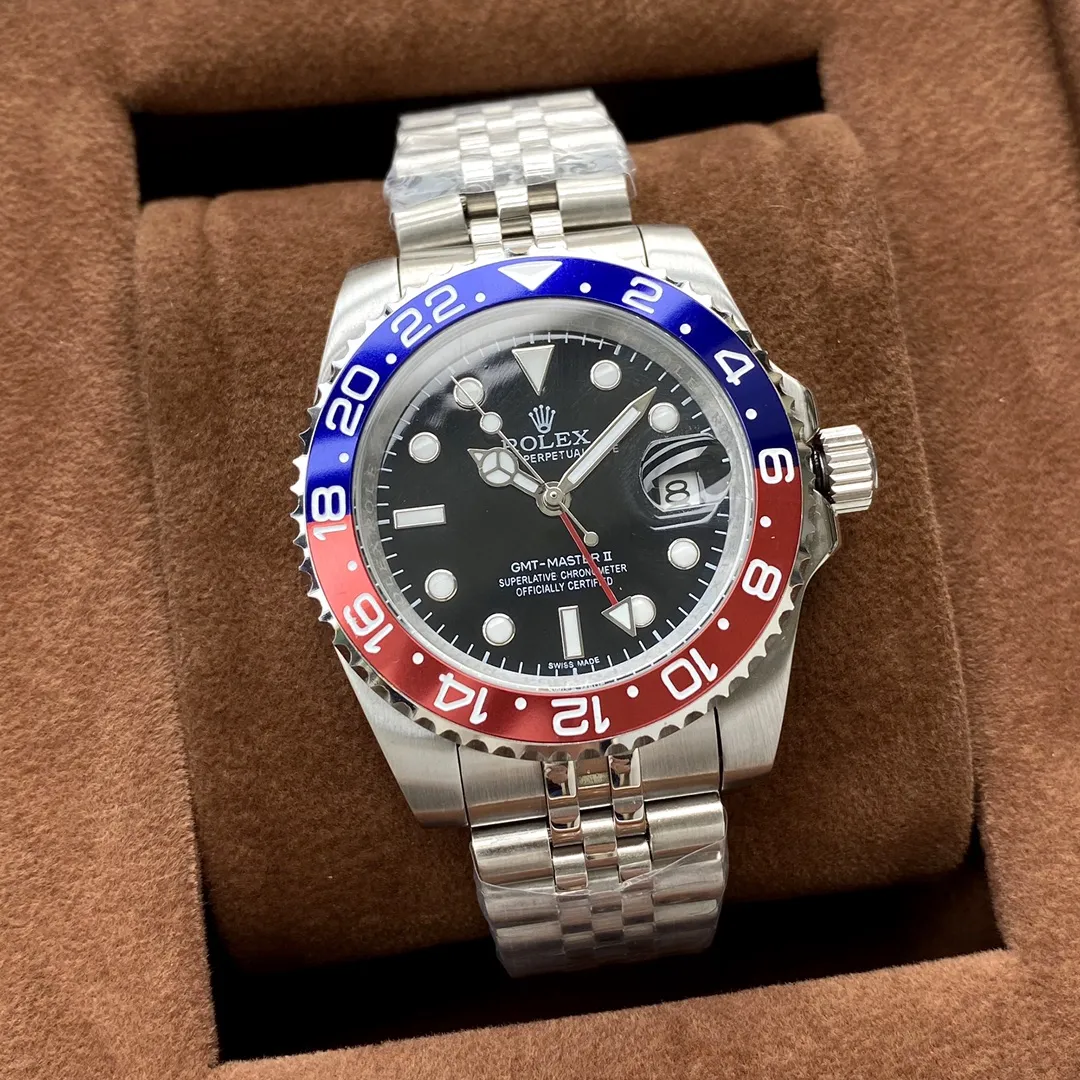 白壳💰200 金壳220。劳力士⚡ROLEX GMT-格林尼治系列 全自动机械40mm &bull;（三珠钢带、五珠钢带任君挑选)