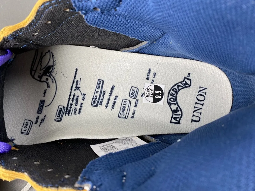 PK版 Air Jordan 1 Hi 藤原浩 UN大闪电 黑兰白紫 色 货号：IO7847-001 日期：2026 年春季 18原装版本PK，37号码36-47.5出货4-0